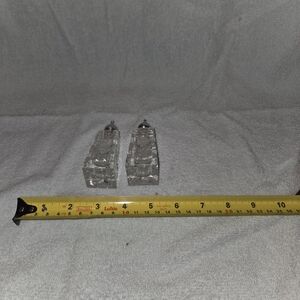 Clear Glass Salt and Pepper Shakers